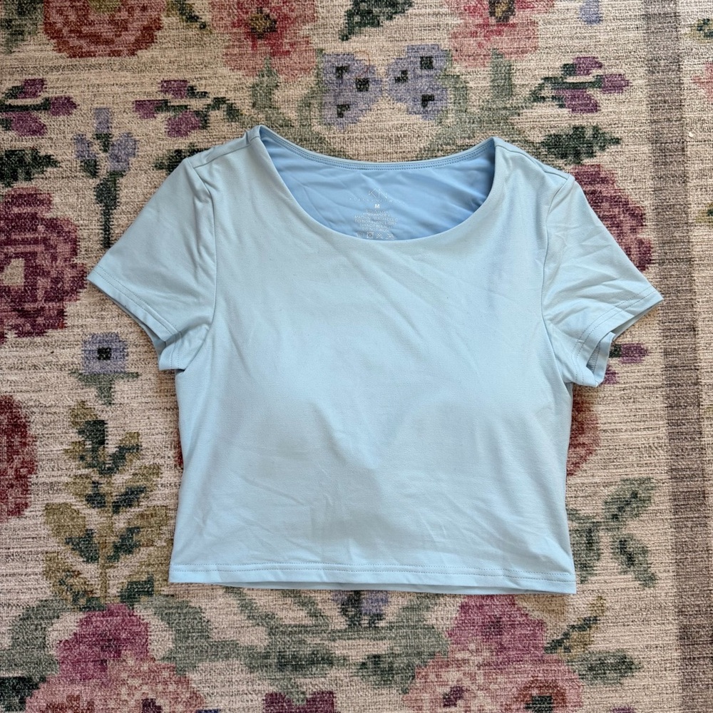 Light Blue Crop T Shirt Brami Women's Top